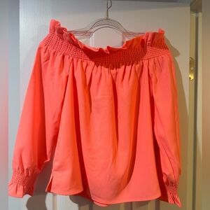 Crown and Ivy - brand new with tags coral off the shoulder top